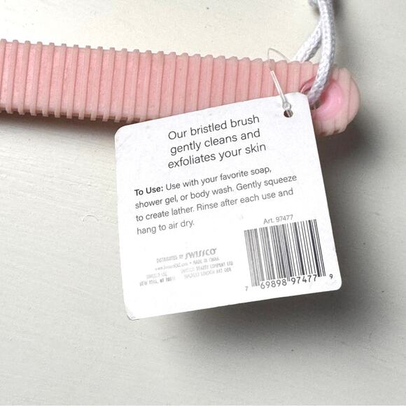 Precision Beauty Pink Exfoliating Bath Brush NWT - Picture 5 of 6